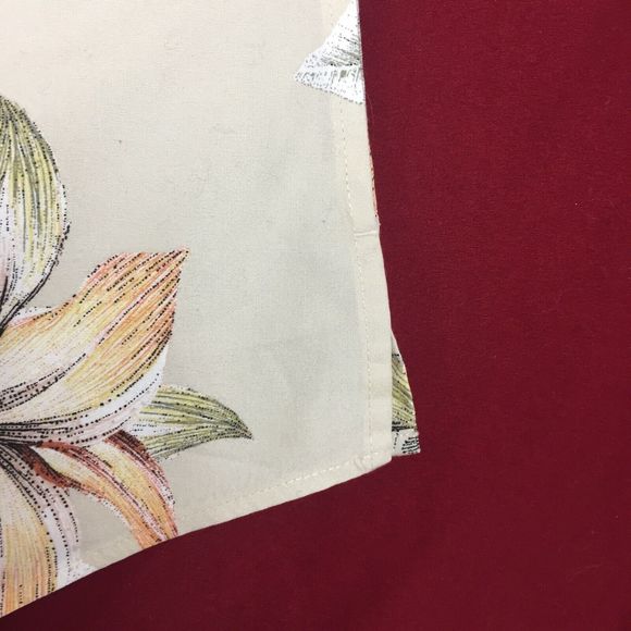 CHICO'S Women Mid Sleeve Beige Floral Button Up Collar Button Pocket Shirt 4/6 - Picture 6 of 12